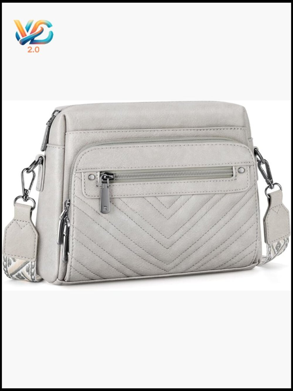 Small Leather Crossbody Bag with Built in Wallet